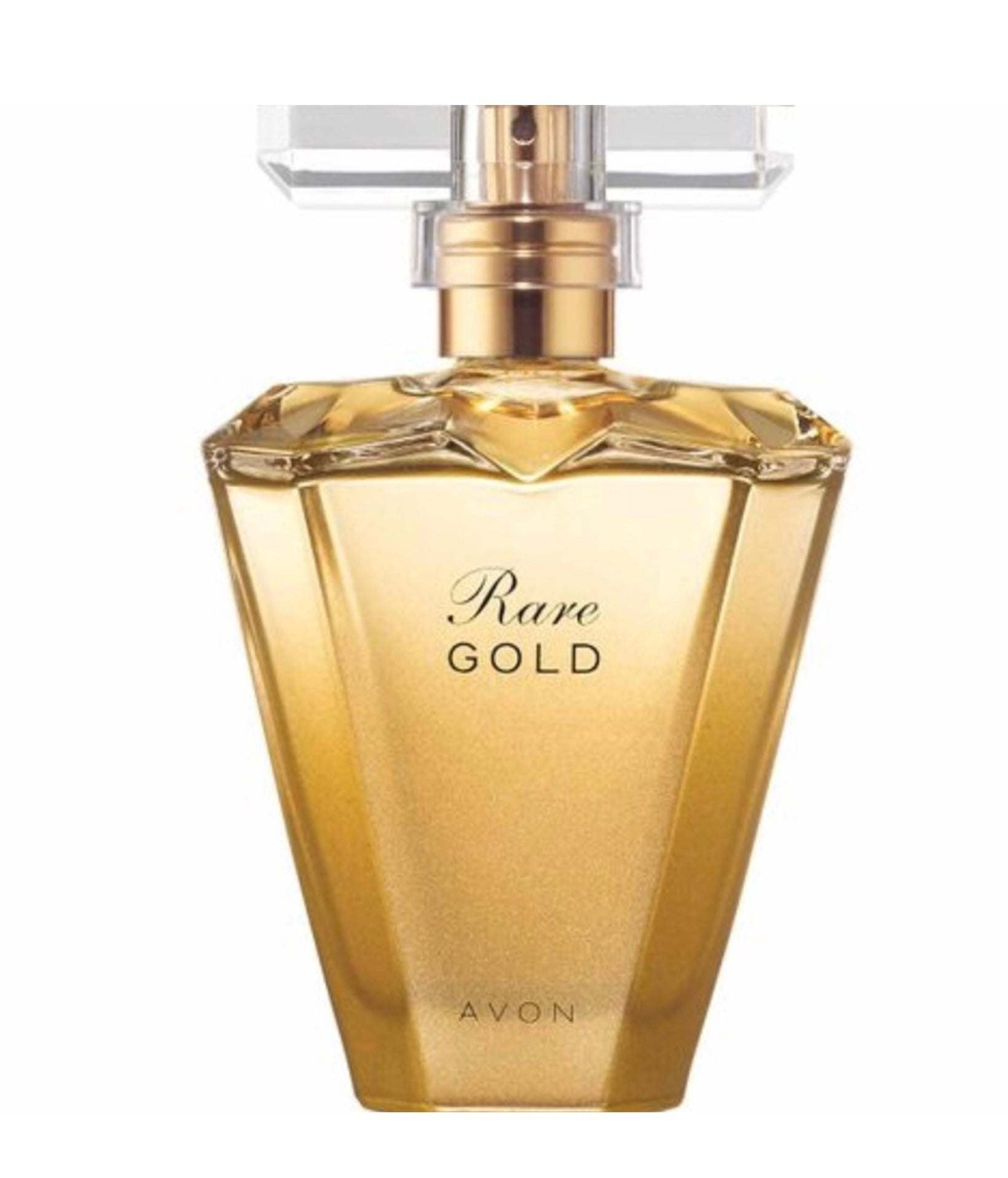 Avon Rare Gold Eau De Perfume bottle 1.7 fl oz warm luminous fragrance with ambered florals and honeyed jasmine notes
