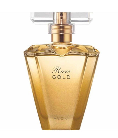 Avon Rare Gold Eau De Perfume bottle 1.7 fl oz warm luminous fragrance with ambered florals and honeyed jasmine notes