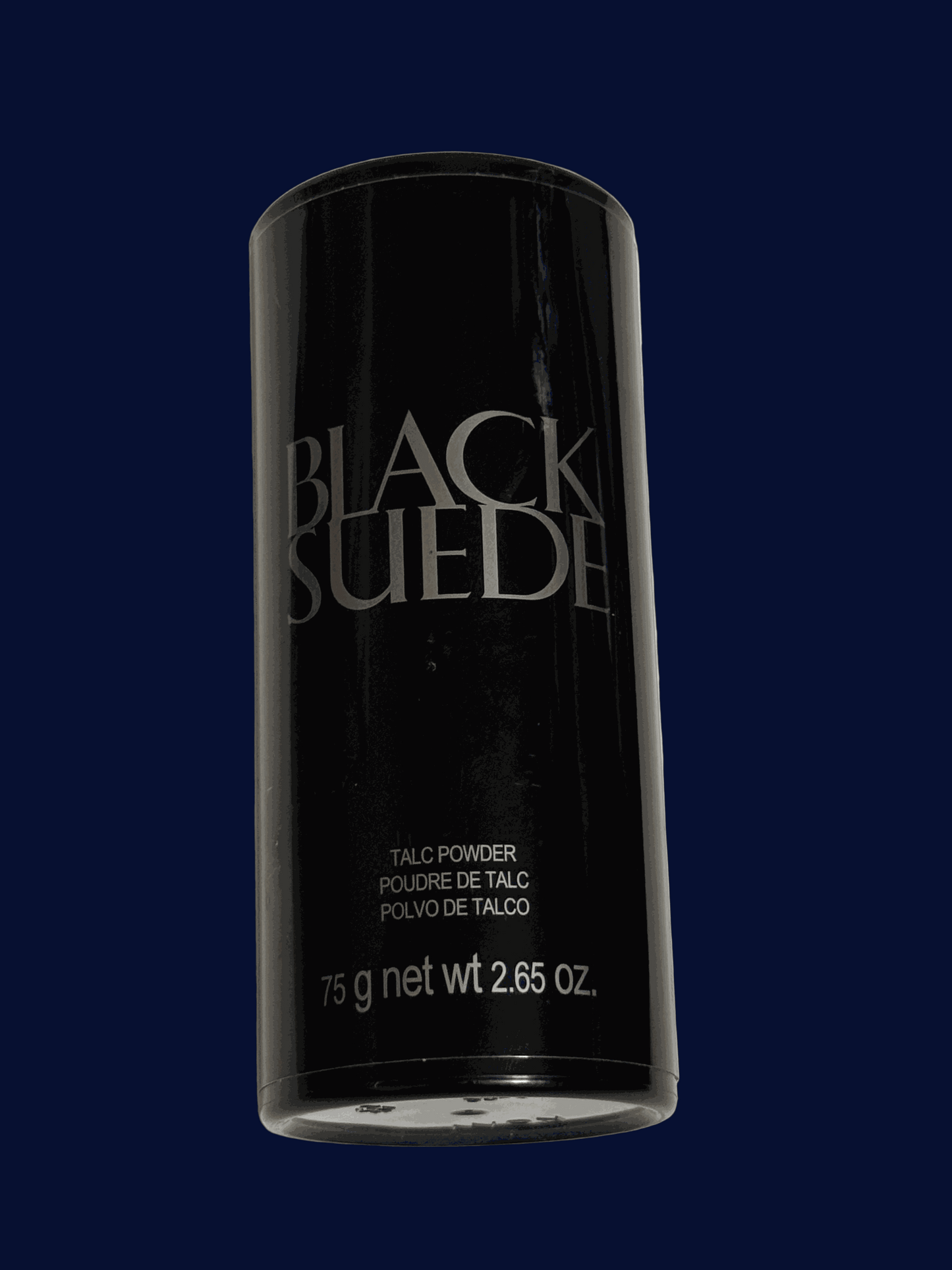 Black Suede talc powder bottle 2.65 oz for dry and comfortable skin