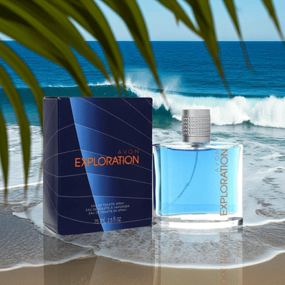 Avon Exploration Eau De Toilette cologne spray 2.5 fl oz with fresh volcanic orange and vetiver scent by the ocean