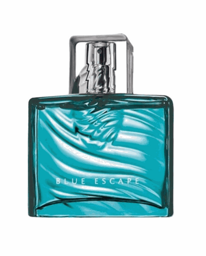 Blue Escape For Him Eau De Toilette cologne bottle with ocean mist and musk scent