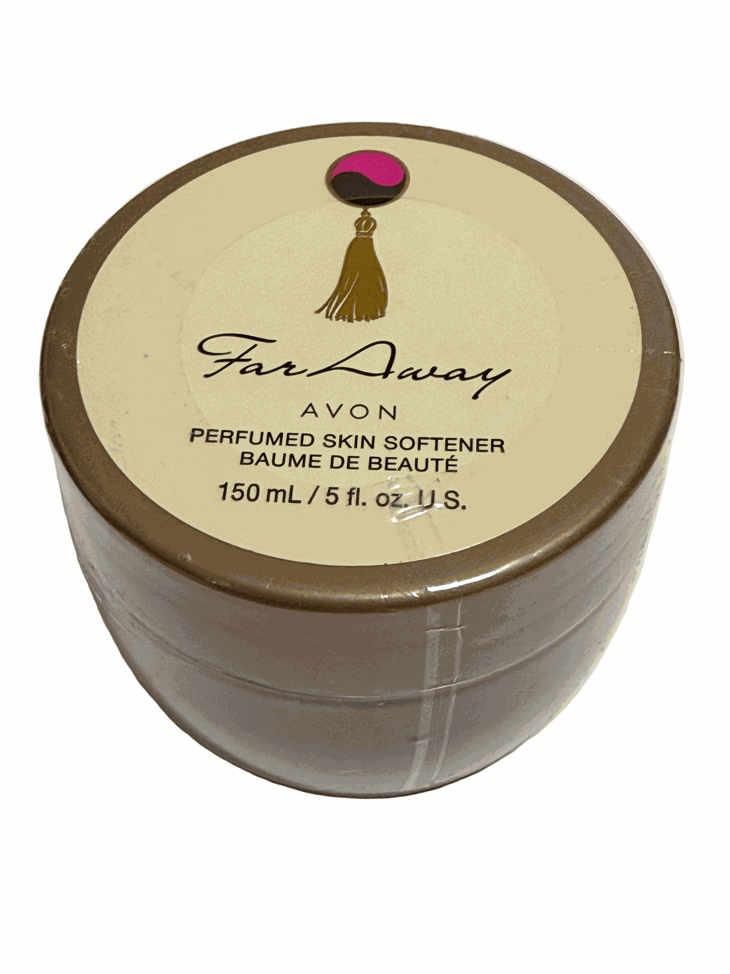 Avon Far Away Perfumed Skin Softener 5 fl oz jar with luxurious soft floral and exotic scent moisturizer