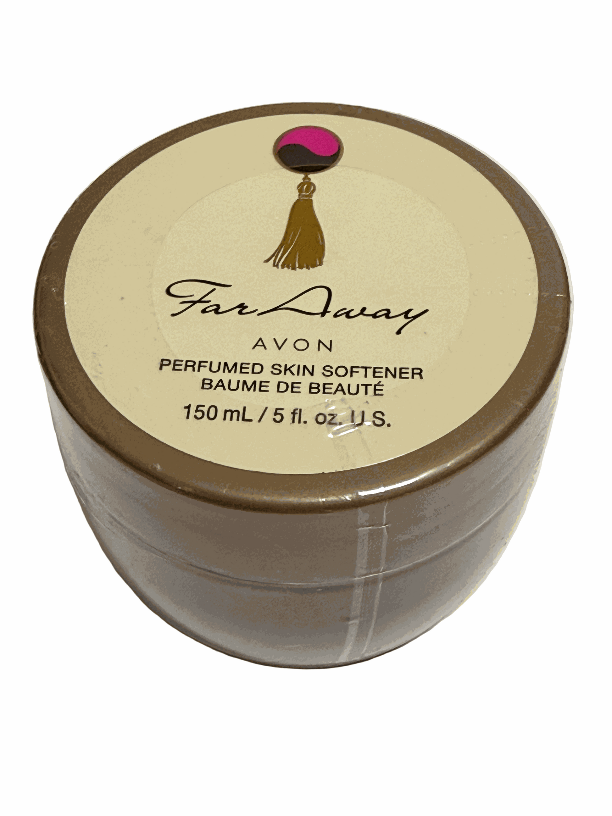 Avon Far Away Perfumed Skin Softener 5 fl oz jar with luxurious soft floral and exotic scent moisturizer