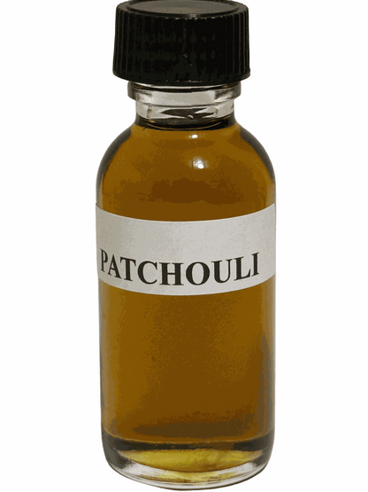 Interpretation Patchouli Perfume Oil bottle with rich amber patchouli fragrance and earthy wood notes