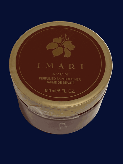 Avon Imari Perfumed Skin Softener 5 FL oz with warm amber, spice, and floral scent for soft, moisturized skin