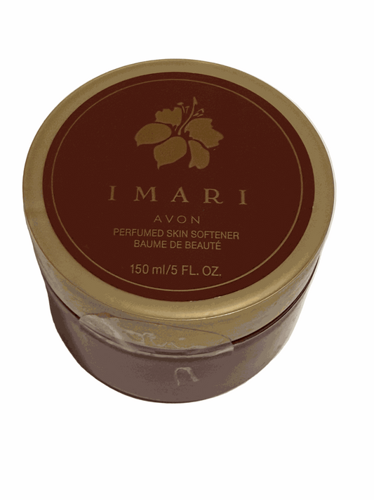 Imari Perfumed Skin Softener jar with amber and floral scent, 5 FL oz moisturizing cream