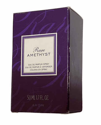Classic Rare Amethyst Eau De Parfum 1.7 fl oz purple box with elegant design and fragrance description