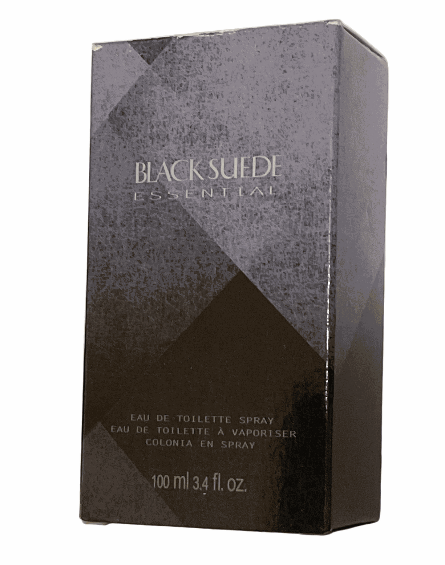 Black Suede Essentials men's eau de toilette cologne 3.4 fl oz with fresh mandarin and suede notes