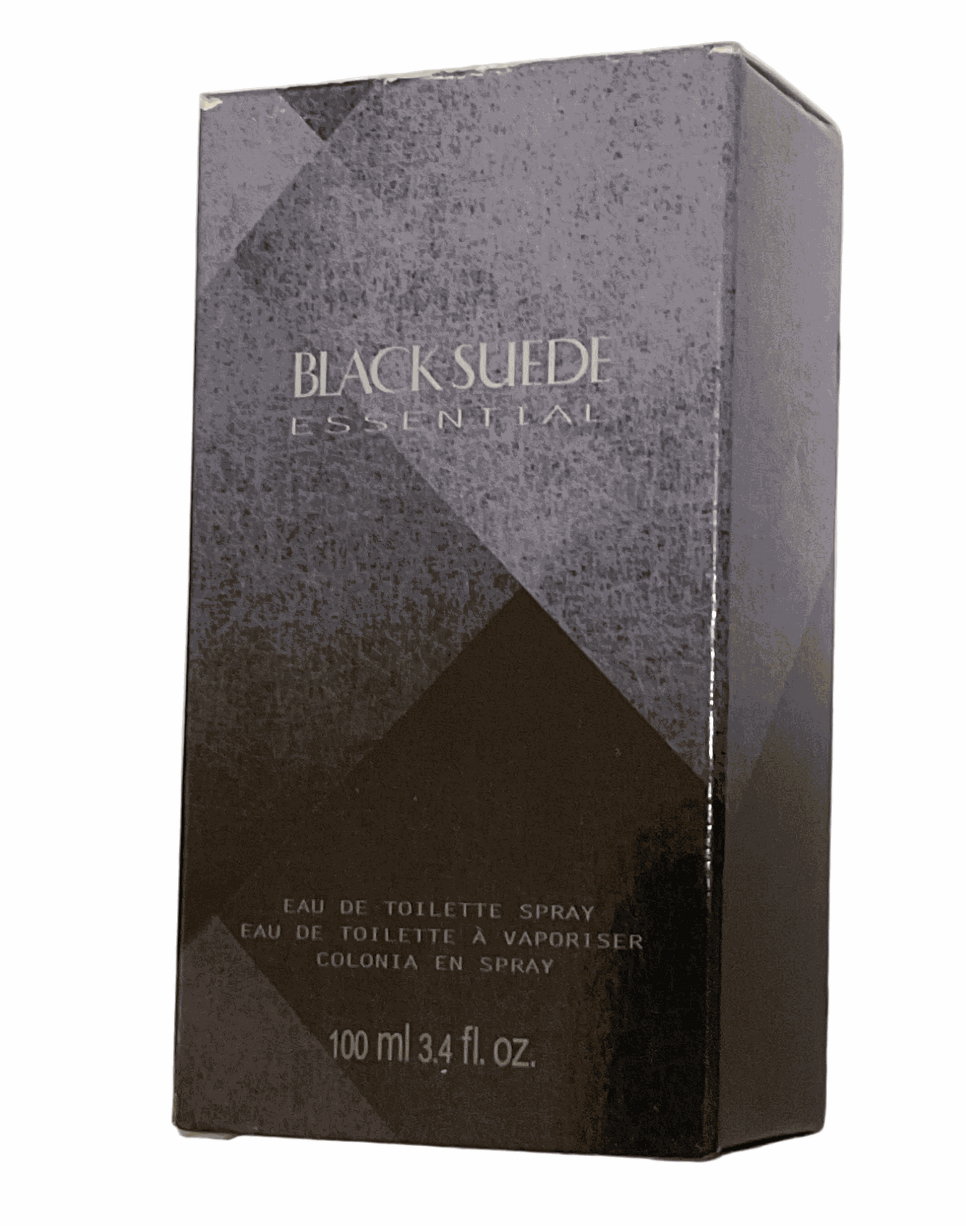 Black Suede Essentials men's eau de toilette cologne 3.4 fl oz with fresh mandarin and suede notes