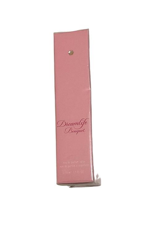 Dreamlife Bouquet Eau De Perfume 1.7 fl oz pink box with floral scent description