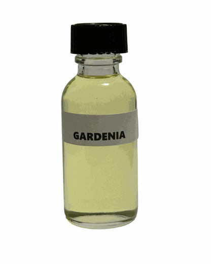 1 fl oz bottle of concentrated Gardenia Perfume Oil with creamy floral scent